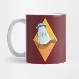 Diamond-View Area 51 Desert in Yellow Mug